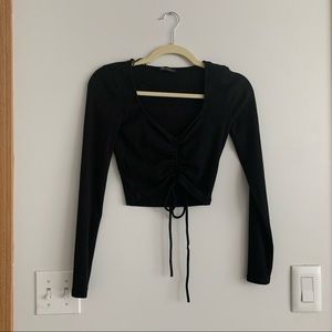 Zara Ruched Crop Top